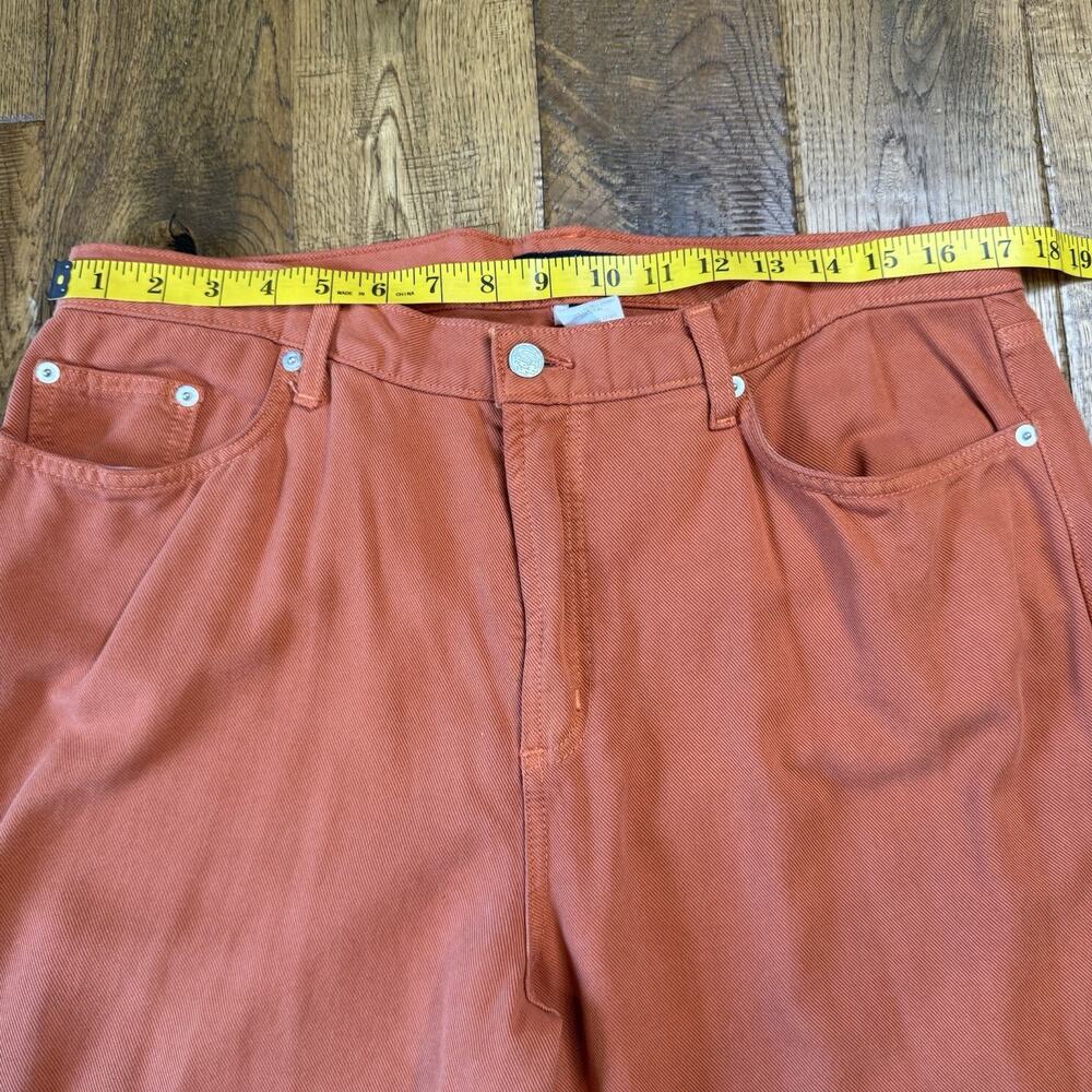 Karen Kane Lifestyle Women’s Rust Orange Denim Lyocell High Rise Pants Size 16 - Picture 3 of 8